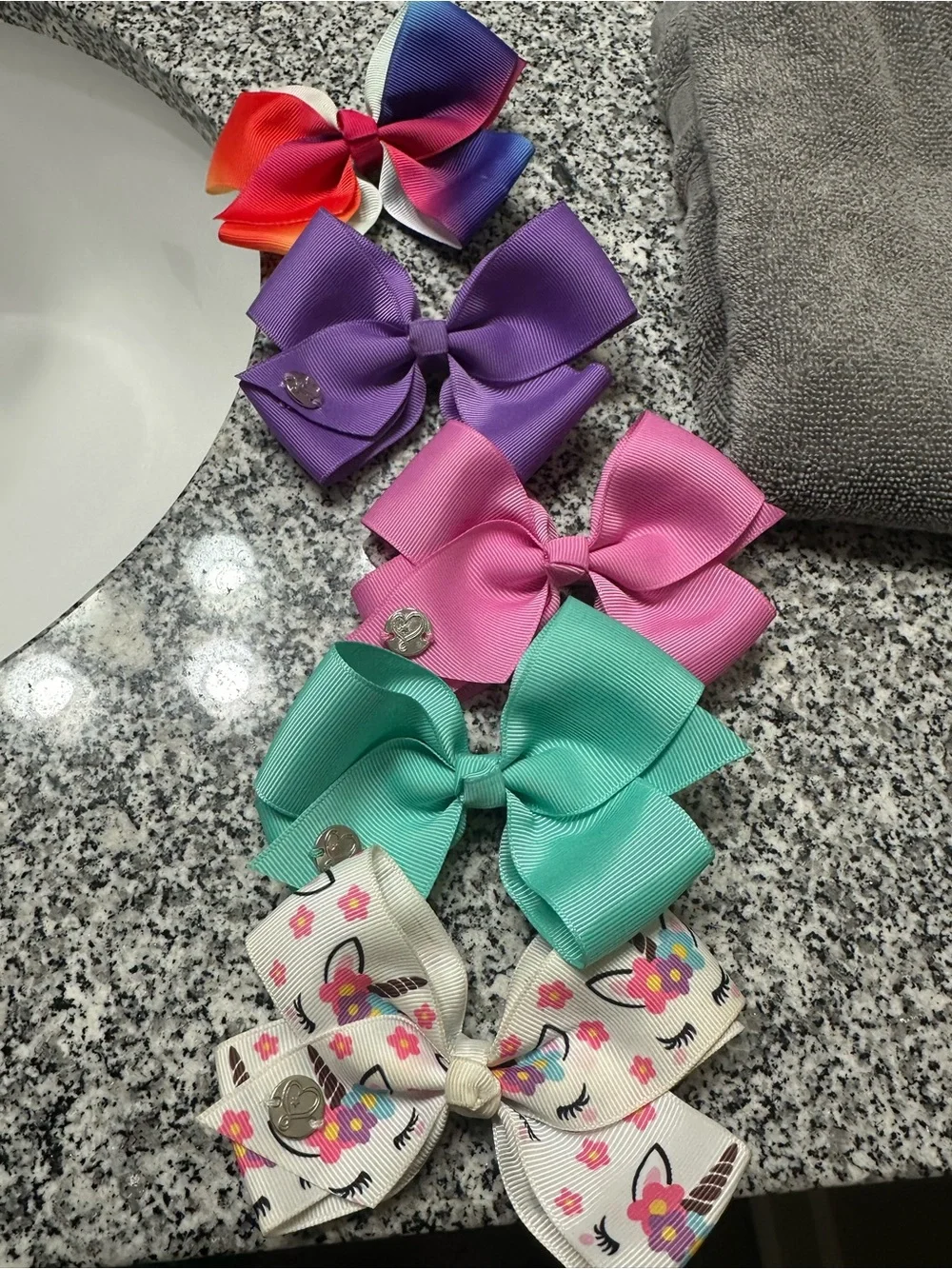 5 little girl bows